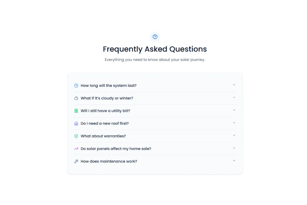 Frequently asked questions preview